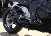 Dual Black Shorty Slip On Exhaust - For Gen. 2 Suzuki Hayabusa