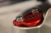 Red Rear Brake Reservoir Cap - Honda Kawasaki