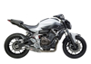 Race R77 Works Carbon Fiber Stainless Steel Full Exhaust - For Yamaha FZ-07 MT-07 XSR700 R7