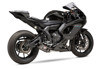 Race R77 Works Carbon Fiber Stainless Steel Full Exhaust - For Yamaha FZ-07 MT-07 XSR700 R7